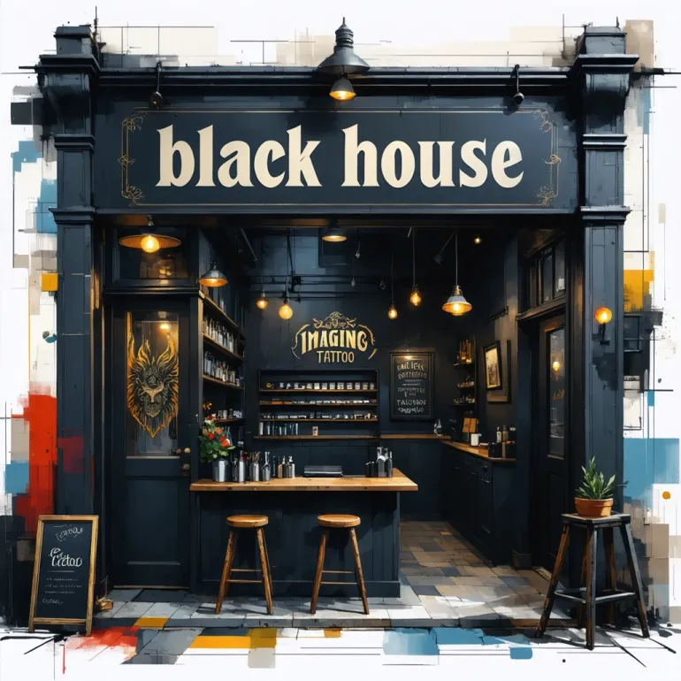 Black House Tattoo: Edgy Ink Branding