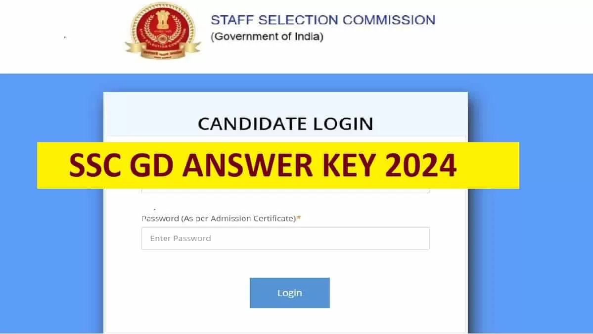 SSC GD Answer Key 2024